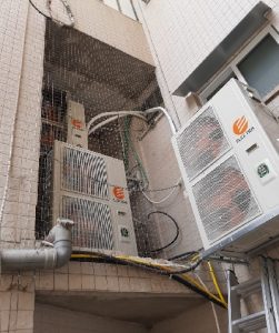 רשת נגד יונים למסתור מנוע מזגן